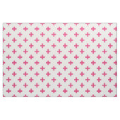 Fuchsia polka kreuzt weiß stoff (Fat Quarter (45,7 x 55,9 cm))
