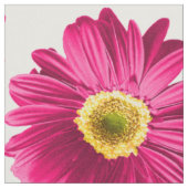 Fuchsia Pop Daisy Pattern Stoff (Nahaufnahme)