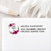 Fuchsia Poppies Blumenreath Happy Mother Day (Insitu)