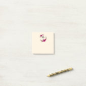 Fuchsia Poppies Blumenreath Happy Mother Day Post-it Klebezettel (Auf Schreibtisch)