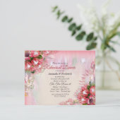 Fuchsia Protea - Probe-Dinner Einladung (Stehend Vorderseite)