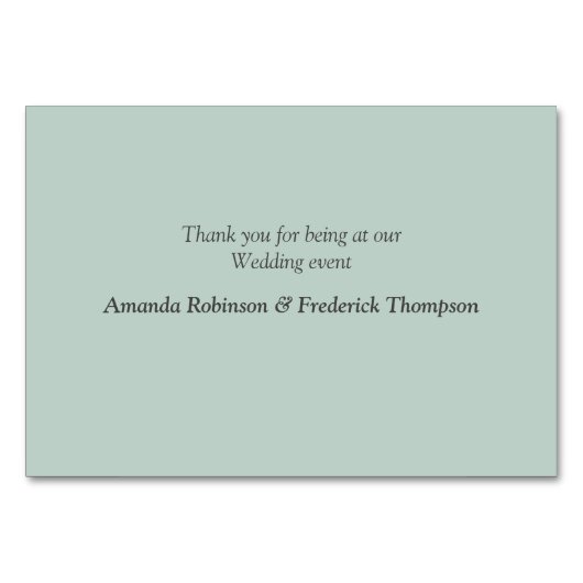 Fuchsia Protea's - Green & Gold Tischkarten Tischnummer (Rückseite)