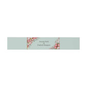 Fuchsia Protea's mit Green & Gold Envelope Band (Flach)