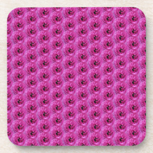 Fuchsia Ranunculus - Modernes Blumendesign Getränkeuntersetzer