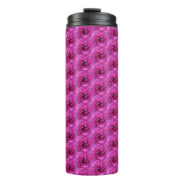 Fuchsia Ranunculus - Modernes Blumendesign Thermosbecher