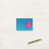 Fuchsia Rosa Blumen Breit Post-It Notizen (Auf Schreibtisch)