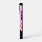 Fuchsia Rosa Orchidee iPhone 16 Hülle (Linke Seite)