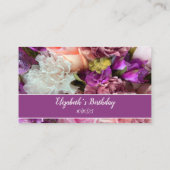 Fuchsia-Rose-Platzkarte Platzkarte (Rückseite)