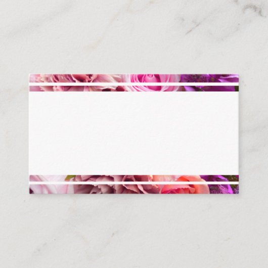 Fuchsia-Rose-Platzkarte Platzkarte (Vorderseite)