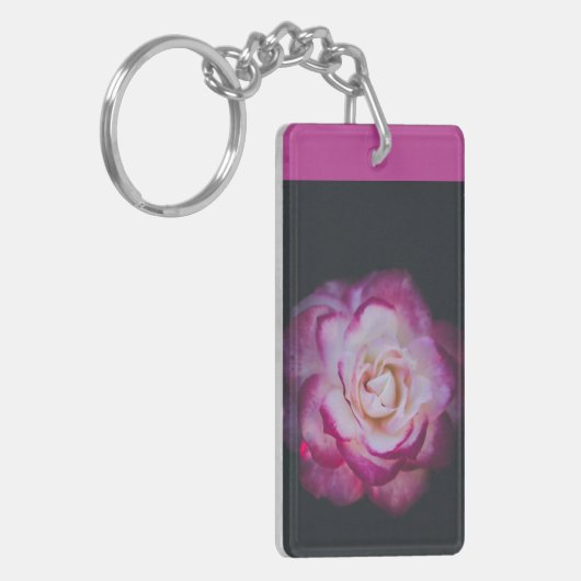 Fuchsia-Rose Schlüsselanhänger (Vorderseite links)