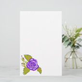Fuchsia Rose Stationery Briefpapier (Stehend Vorderseite)