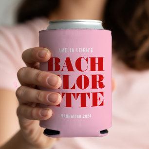 Fuchsia & Rotes Junggesellinnen-Wochenende Dosenkühler