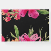 Fuchsia | Schwarzer Abschluss Gästebuch (Rückseite)