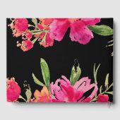 Fuchsia | Schwarzer Abschluss Gästebuch (Rückseite)