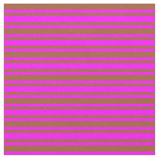 Fuchsia & Sienna Farbiges Muster der Streifen Stoff (Nahaufnahme)