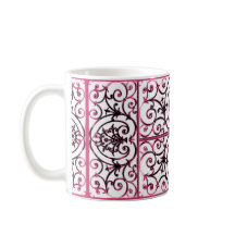 Fuchsia-Skrollenmuster