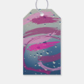 Fuchsia & Soft Pink Pinselstrich immer und für imm Geschenkanhänger (Rückseite)