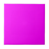 Fuchsia Solid Color Fliese (Vorderseite)