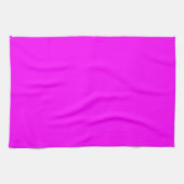 Fuchsia Solid Color | Klassisches Elegant Geschirrtuch (Horizontal)