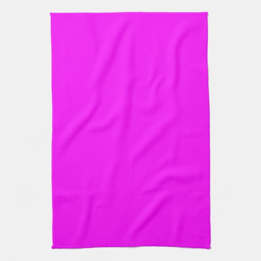 Fuchsia Solid Color | Klassisches Elegant Geschirrtuch (Vertikal)