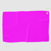 Fuchsia Solid Color | Klassisches Elegant Golfhandtuch (Horizontal)