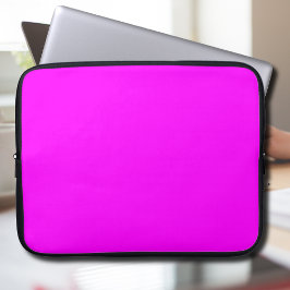 Fuchsia Solid Color | Klassisches Elegant Laptopschutzhülle