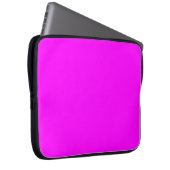 Fuchsia Solid Color | Klassisches Elegant Laptopschutzhülle (Vorne Rechts)