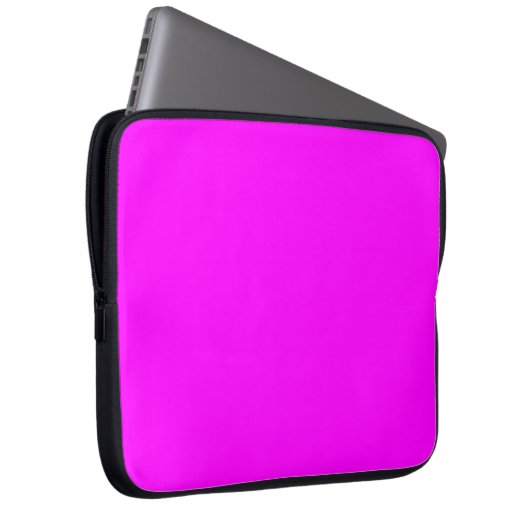Fuchsia Solid Color | Klassisches Elegant Laptopschutzhülle (Vorne Rechts)