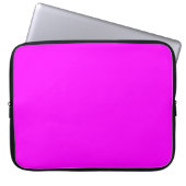 Fuchsia Solid Color | Klassisches Elegant Laptopschutzhülle (Vorderseite)