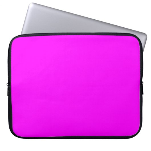 Fuchsia Solid Color | Klassisches Elegant Laptopschutzhülle (Vorderseite)