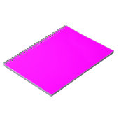 Fuchsia Solid Color | Klassisches Elegant Notizblock (Linke Seite)