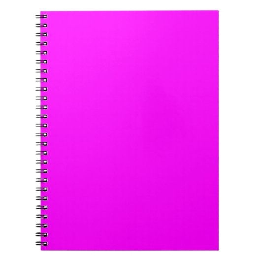 Fuchsia Solid Color | Klassisches Elegant Notizblock (Vorderseite)