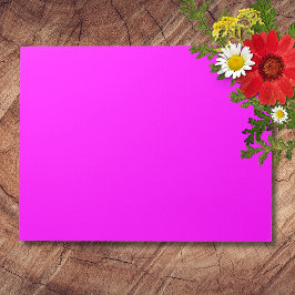 Fuchsia Solid Color | Klassisches Elegant Notizblock
