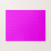Fuchsia Solid Color | Klassisches Elegant Puzzle (Horizontal)