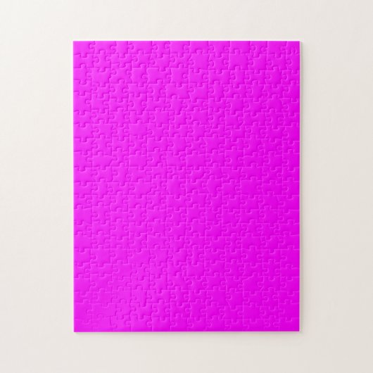 Fuchsia Solid Color | Klassisches Elegant Puzzle (Vertikal)