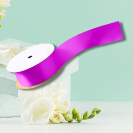 Fuchsia Solid Color | Klassisches Elegant Satinband