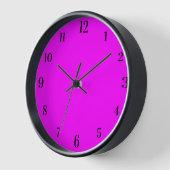 Fuchsia Solid Color | Klassisches Elegant Uhr (Winkel)