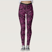 Fuchsia Sparkle Leggings (Vorderseite)