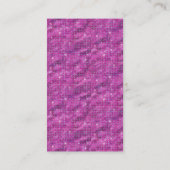 Fuchsia Sparkle Luxus Earring Display Visitenkarte (Rückseite)