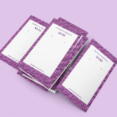 Fuchsia Sparkle Luxus Earring Display Visitenkarte