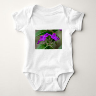 Fuchsia Spiderwort Twins Wildblume Geschenke Appar Baby Strampler