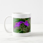 Fuchsia Spiderwort Twins Wildblume Geschenke Appar Kaffeetasse (Links)