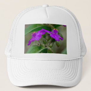 Fuchsia Spiderwort Twins Wildblume Geschenke Appar Truckerkappe