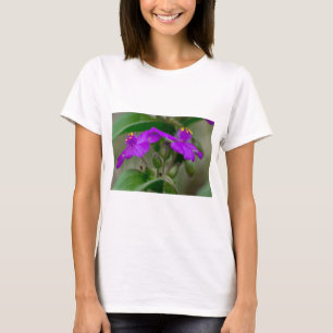 Fuchsia-Spinnkraut-Zwillinge Wildblumen-Geschenke  T-Shirt