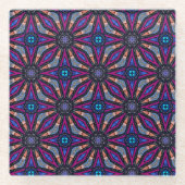 Fuchsia Stargazer  Glasuntersetzer (Vorderseite)