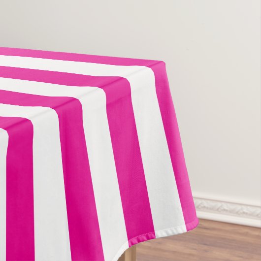 Fuchsia Stripes Tischdecke (Beispiel)