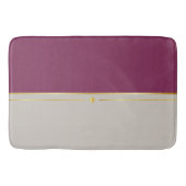 Fuchsia & Taupe Haven Badematte (Vorderseite)