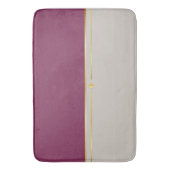 Fuchsia & Taupe Haven Badematte (Vorderseite Vertikal)