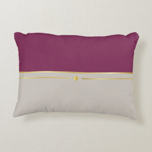 Fuchsia & Taupe Haven Dekokissen