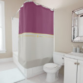 Fuchsia & Taupe Haven Duschvorhang (Beispiel)